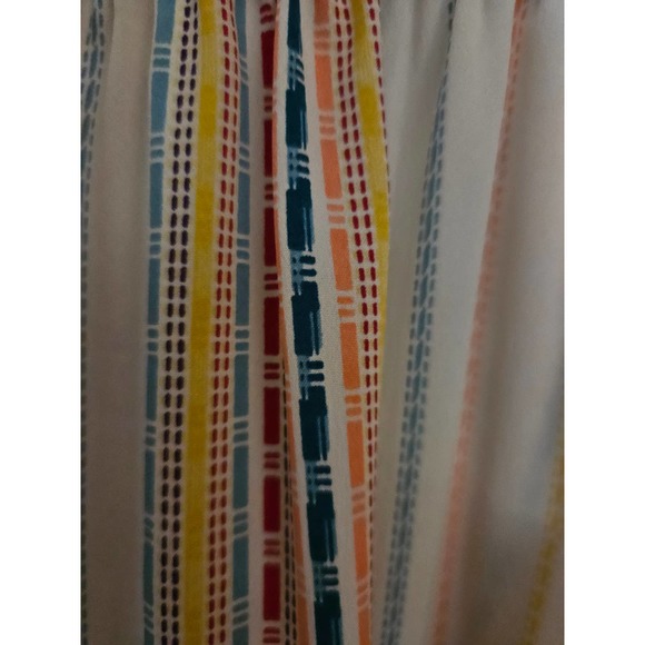 America and Beyond Rainbow Striped Maxi Dress Size Large - Picture 6 of 8